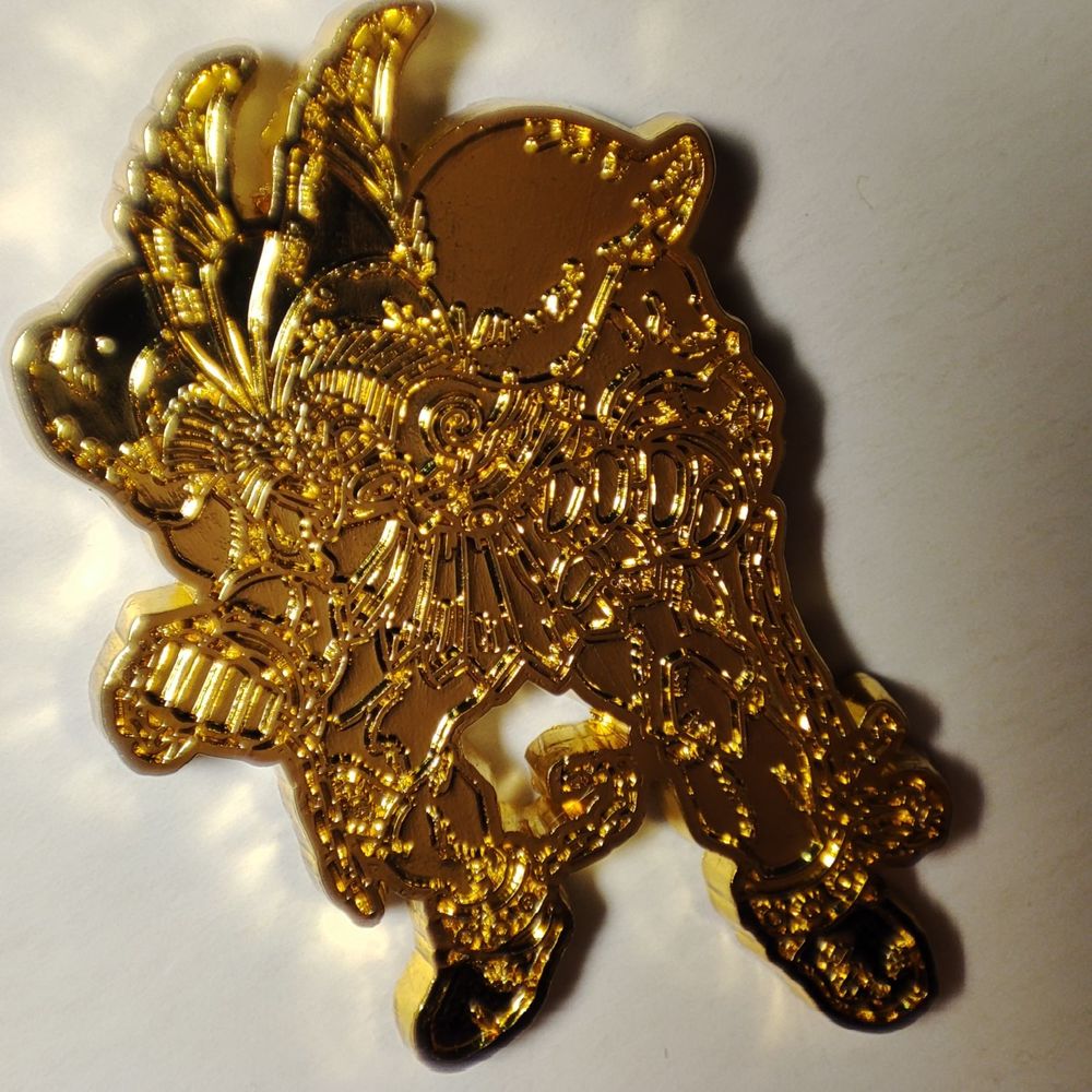 Yugioh Exodia Gold Enamel Pin Official Konami Anime Collectible Lapel Badge